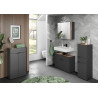 Armoire de toilette graphite avec éclairage Ohayo