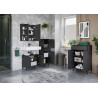 Meuble de rangement moderne de salle de bain graphite Ariana