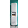 Colonne de salle de bain H 190 cm blanc brillant Salsa