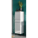 Colonne de salle de bain H 120 cm blanc brillant Salsa