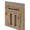 Buffet/bahut contemporain 225 cm chêne canyon Timber