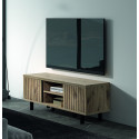 Meuble TV contemporain 160 cm chêne canyon Timber