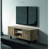 Meuble TV contemporain 160 cm chêne canyon Timber