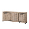 Buffet/bahut contemporain 225 cm chêne canada Heleane