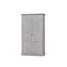 Armoire enfant contemporaine 118 cm chêne blanc/marron Maxime