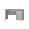 Bureau enfant contemporain chêne blanc/marron Maxime