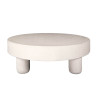 Table basse ronde Ø 110 cm en composite de marbre Moonlight