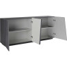 Buffet/bahut moderne 200 cm gris ardoise Vegas