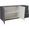 Buffet/bahut moderne 180 cm gris ardoise Vegas