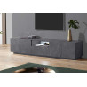 Meuble TV moderne gris ardoise 220 cm Vegas