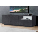 Meuble TV moderne gris ardoise 150 cm Vegas