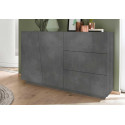 Buffet/bahut moderne gris ardoise 140 cm Vegas