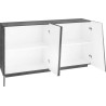 Buffet/bahut moderne gris ardoise 159 cm Vegas