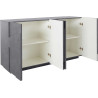 Buffet/bahut moderne 162 cm gris ardoise Pittsburgh