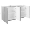 Buffet/bahut moderne 162 cm gris ardoise Pittsburgh