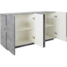 Buffet/bahut moderne 162 cm gris béton Pittsburgh