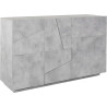 Buffet/bahut moderne 143 cm gris béton Pittsburgh