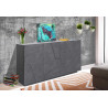 Buffet/bahut moderne 143 cm gris ardoise Pittsburgh