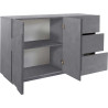 Buffet/bahut moderne 143 cm gris ardoise Pittsburgh