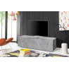 Meuble TV moderne 162 cm gris béton Pittsburgh