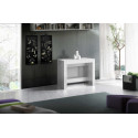 Table console extensible contemporaine pin blanc Montoya