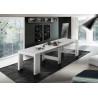 Table console extensible contemporaine pin blanc Montoya