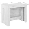 Table console extensible contemporaine pin blanc Montoya