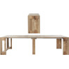 Table console extensible contemporaine érable Montoya