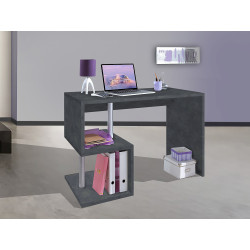 Bureau droit moderne 100 cm gris ardoise Celtic