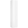 Colonne de rangement moderne blanc laqué brillant Maroussia