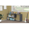 Bureau d'angle modulable moderne gris ardoise Yota