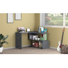 Bureau d'angle modulable moderne gris ardoise Yota