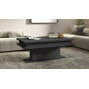 Table basse rectangulaire moderne anthracite mat Kanelle