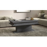 Table basse rectangulaire moderne gris ardoise Kanelle