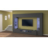 Ensemble meuble TV moderne anthracite mat Keops