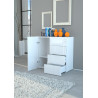 Buffet/bahut moderne 90 cm blanc laqué brillant Onida