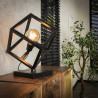 Lampe à poser industrielle en métal anthracite Cubic