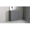 Buffet haut moderne 120 cm anthracite mat Pedro