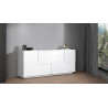 Buffet/bahut moderne 200 cm blanc brillant Pedro