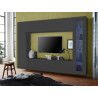 Banc TV moderne 260 cm anthracite mat Maroussia