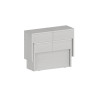 Banc extensible contemporain pin blanc Montoya