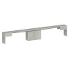 Banc extensible contemporain gris béton Montoya