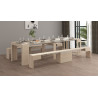 Banc extensible contemporain coloris orme Montoya