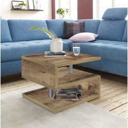 Table basse moderne 55 cm coloris érable Zaya