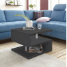 Table basse moderne 55 cm anthracite mat Zaya