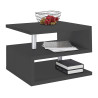 Table basse moderne 55 cm anthracite mat Zaya