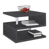 Table basse moderne 55 cm gris ardoise Zaya