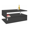 Table basse moderne 90 cm anthracite mat Zaya