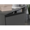 Armoire basse de bureau 2 portes coloris graphite Betina