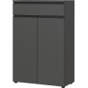 Armoire basse de bureau 81 cm coloris graphite Betina